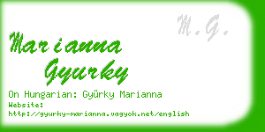 marianna gyurky business card
