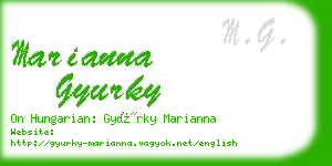 marianna gyurky business card